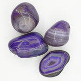 PURPLE BANDED AGATE TUMBLESTONES