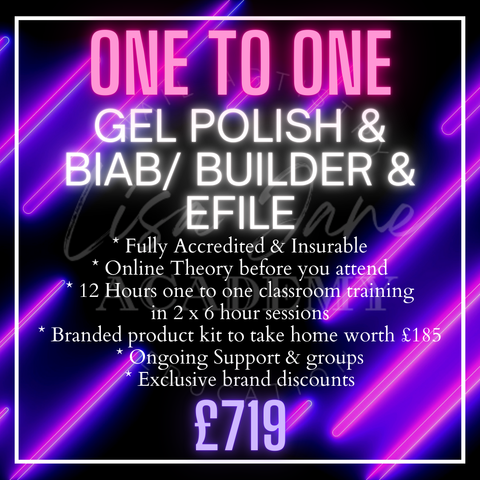 COMBO One To One GEL POLISH + BIAB + EFILE