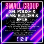 COMBO Small Group GEL POLISH + BIAB + EFILE