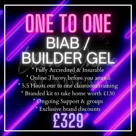 ONE TO ONE BUILDER GEL / BIAB TRAINING