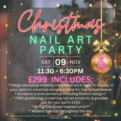 CHRISTMAS NAIL ART PARTY! Sat 9th Nov 1130-630