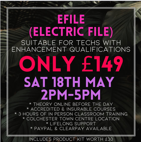 EFILE COURSE Sat 18th May 2024 2pm - 5pm