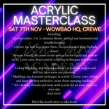ACRYLIC ADVANCED TECHNIQUES - SAT 7TH NOV IN CREWE