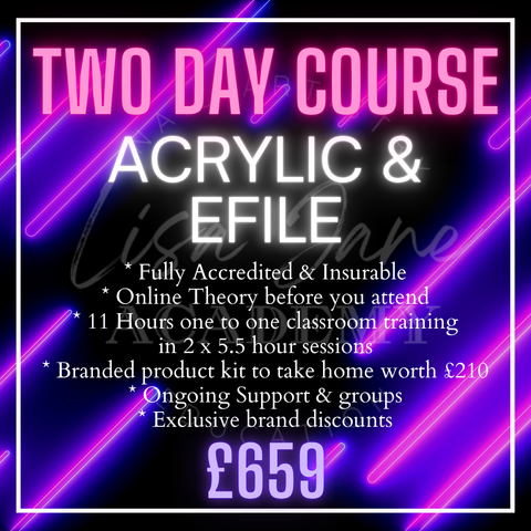 COMBO ACRYLIC + EFILE 2 DAY TRAINING