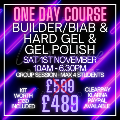 GEL POLISH, BIAB/BUILDER & HARD GEL - Sat 1st Nov 10-630