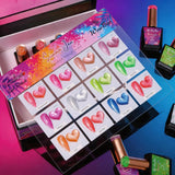 Summer Jam Cat Eye Collection of 12 Gel Polish plus Colour Card