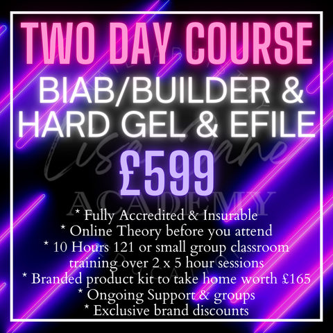 COMBO BUILDER / BIAB, HARD GEL & EFILE 2 DAY TRAINING