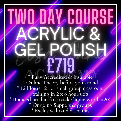 COMBO ACRYLIC + GEL POLISH 2 DAY TRAINING
